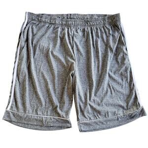 Athletex Men’s 3X Gray Basketball Shorts Stretch Elastic Waist